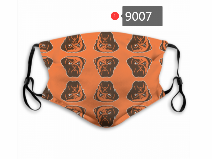 2020 NFL Chicago Bears #54 Dust mask with filter->nfl dust mask->Sports Accessory